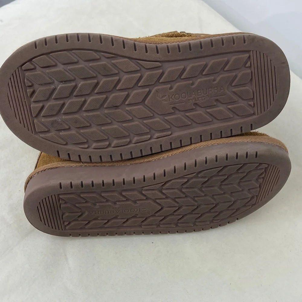 Koolaburra by UGGS Tan Kids Slippers TODDLER SIZE 12